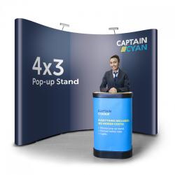 4x3 popup display banner stand